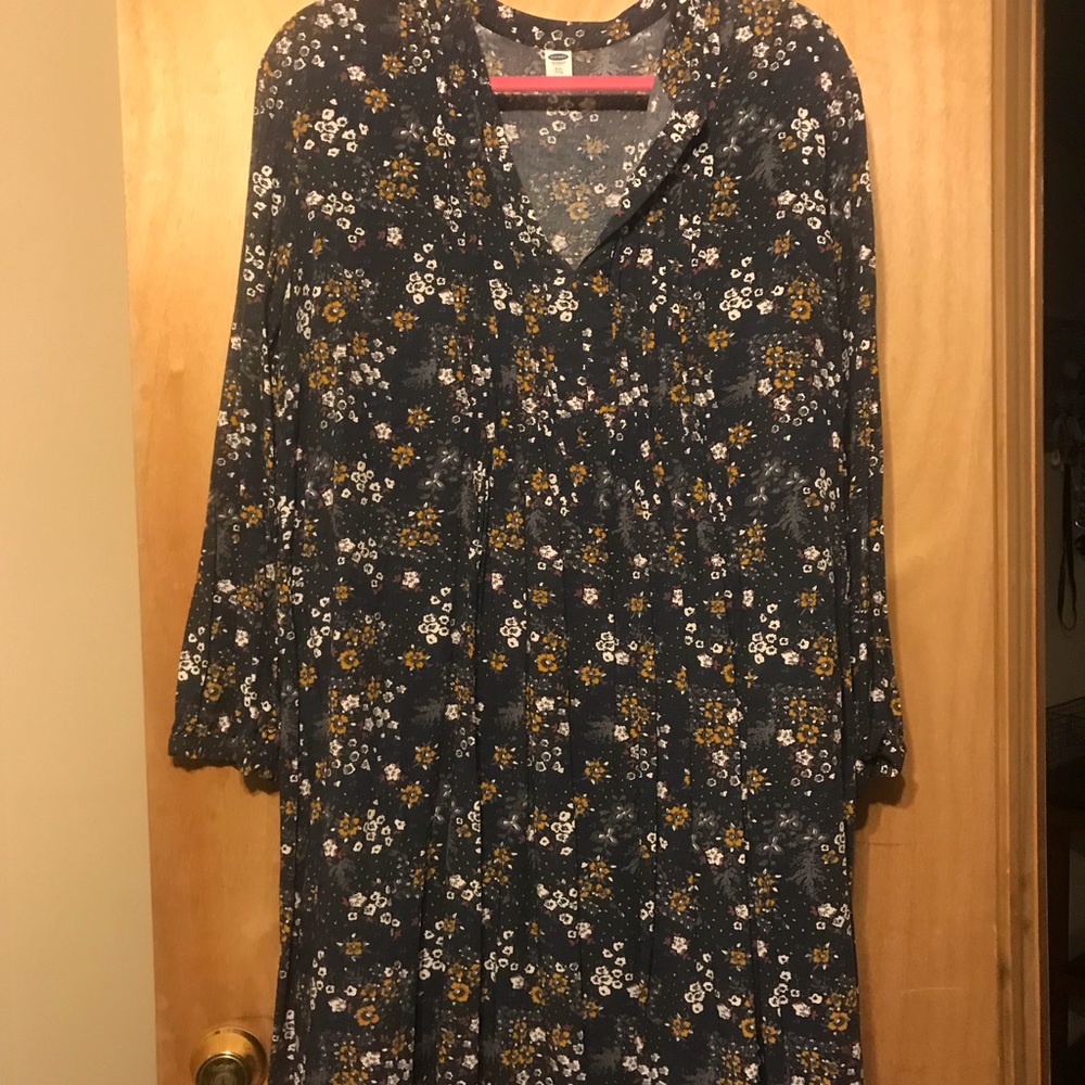 Floral Navy Dress